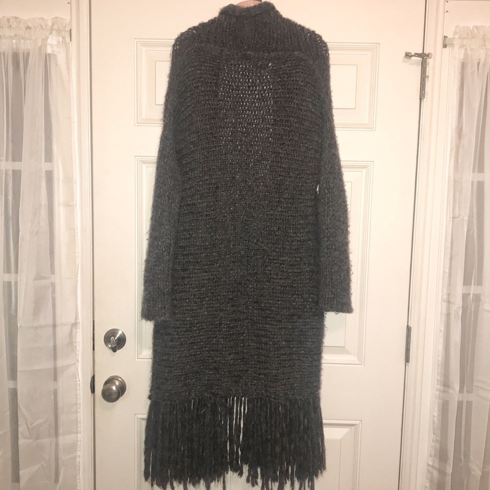 Raquel Allegra Fringed Alpaca Blend Cardigan - Picture 8 of 8